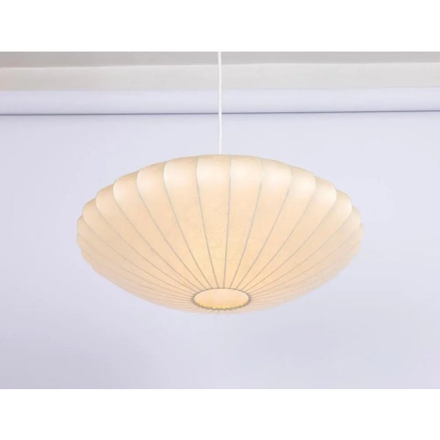 Mid-Century German Cocoon Pendant Lamp from Goldkant Leuchten, 1960s For Sale - Image 9 of 10