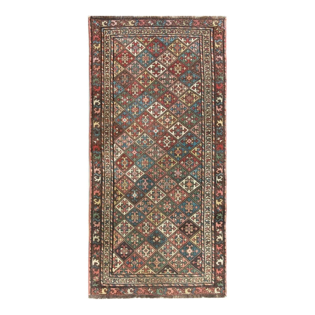 Early 20th Century Persian Kuba Rug For Sale