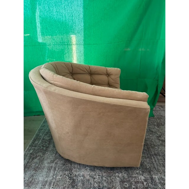 Vintage 1970s Postmodern Swivel Barrel Chairs by Flexsteel - A Pair For Sale In Phoenix - Image 6 of 10