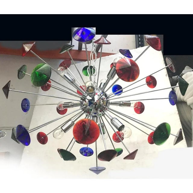 Italian Murano Glass Sputnik Pendant Light from Simoeng For Sale - Image 11 of 12