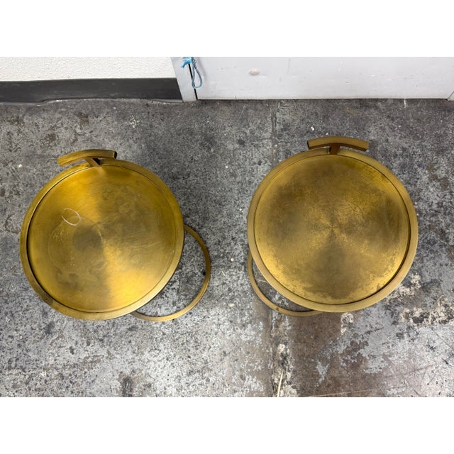 Restoration Hardware Restoration Hardware 1930s Martini Tables, Pair For Sale - Image 4 of 12