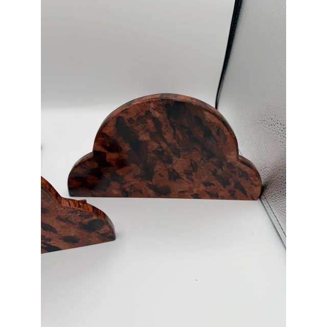 English A Pair of Treffoil Wall Brackets. Hand Made and Faux Finished in Faux Tortoise Shell For Sale - Image 3 of 8