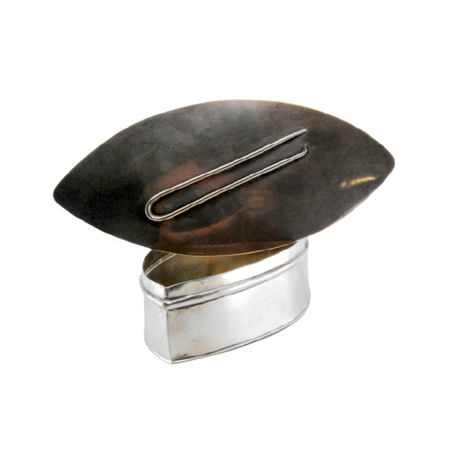 Silver Pin Box with Raised Pin Detail For Sale - Image 11 of 11
