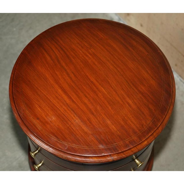 Antique Anglo-Indian Hardwood and Brass Sewing Table with Locking System For Sale - Image 4 of 18