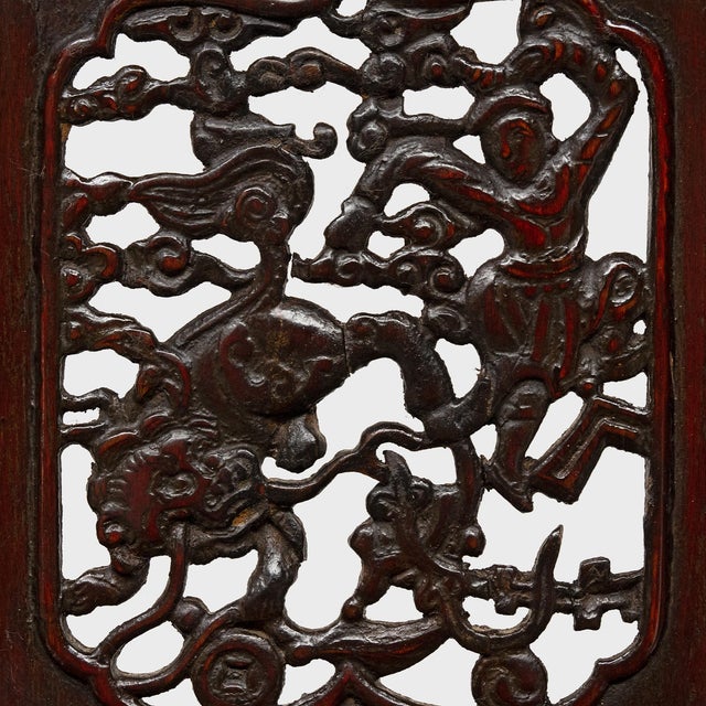 Chinese Chinese Lacquered Roundback Chair, C. 1850 For Sale - Image 3 of 7