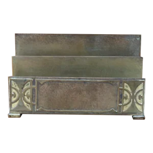 Vintage Gold Dore Bronze Letter Rack by Silver Crest Gold Over Bronze
