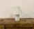 Italian White Glass Table Lamp, 1970s For Sale - Image 6 of 10