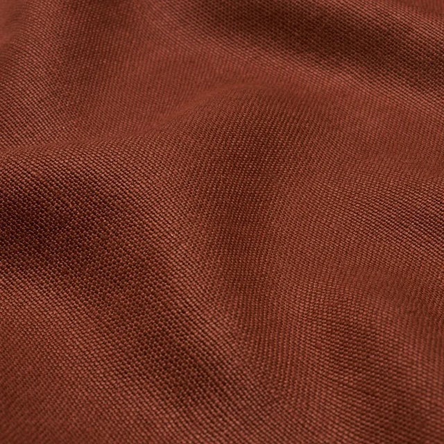Contemporary SAMPLE - Schumacher Piet Performance Linen Fabric In Terracotta For Sale - Image 3 of 3