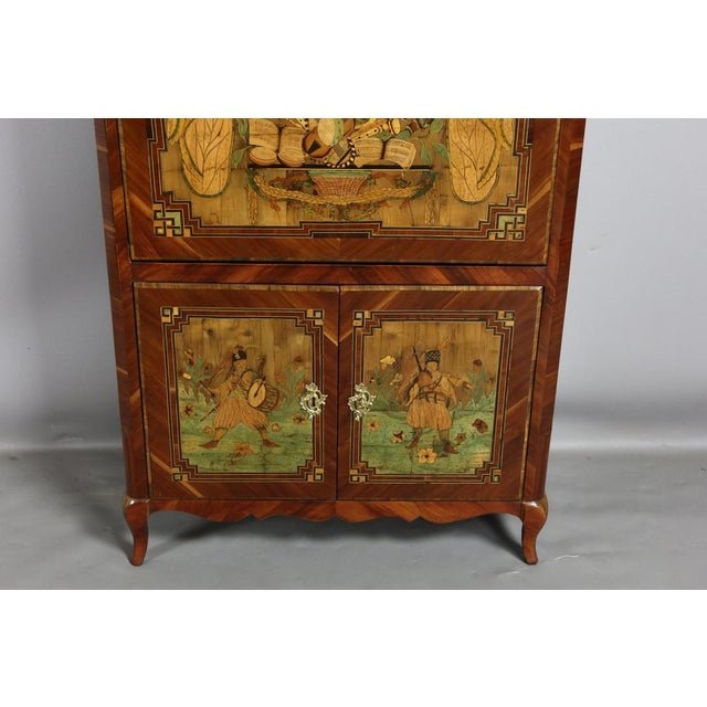 Wood Antique Wooden Secretary, 1700s For Sale - Image 7 of 13