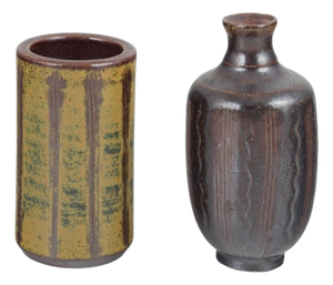 Miniature Vases in Stoneware from Wallakrå, Sweden, 1960s, Set of 2