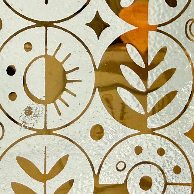 Glass Mid-Century Briard Forbidden Fruit Gold Glass Canapé Trays, Set of 12 For Sale - Image 7 of 12