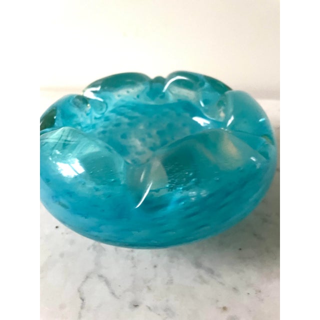 Mid-Century Modern Vintage Mid Century Seguso Murano Glass Ashtray For Sale - Image 3 of 6