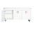 Contemporary Matthew Izzo Home Tilley Matte White Lacquer Three Door Buffet With Brass Hardware For Sale - Image 3 of 7