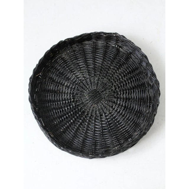 Vintage Black Centerpiece Basket Tray For Sale - Image 11 of 11