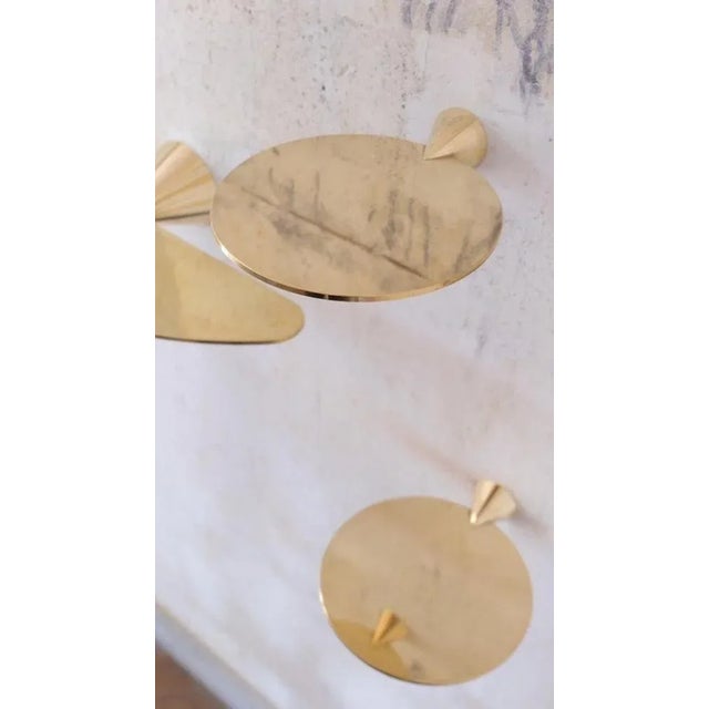 Not Yet Made - Made To Order Polished Brass Floating Shelves by Chanel Kapitanj For Sale - Image 5 of 11