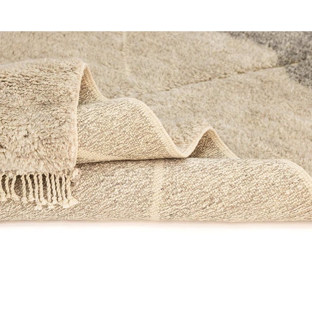 Contemporary Hand-Knotted Wool Runner Rug by Azele Studio For Sale - Image 3 of 9