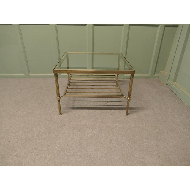 Square Brass Coffee Table, Mid-19th Century For Sale - Image 4 of 8