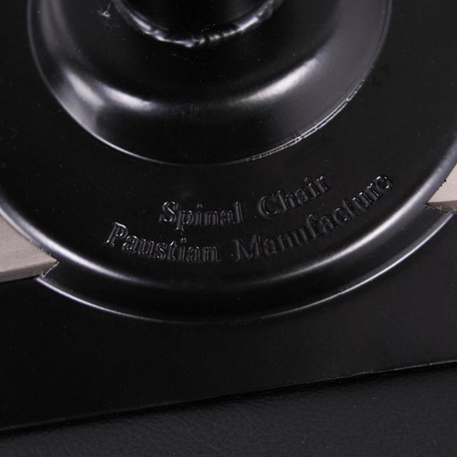 Paustian Spinal 44 Conference Chairs in Black Leather, 2000s, Set of 6 For Sale - Image 12 of 13