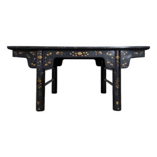 Rose Tarlow Melrose House Small K’ang Hsi Coffee Table in Tete Crackled Lacquer For Sale
