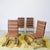 Metalarte Doghe Model Chairs with Metal Structure and Brown Suede Seat from Metalarte, 1970s, Set of 4 For Sale - Image 4 of 9