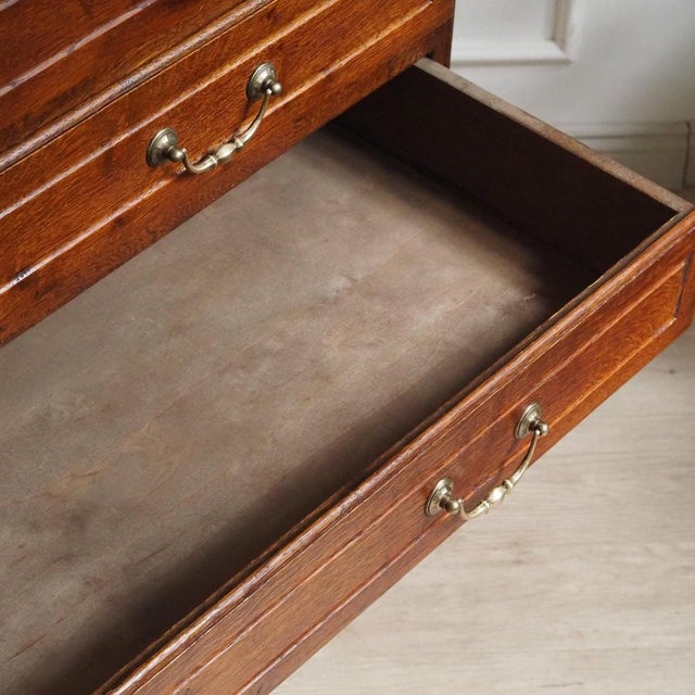 Wood Small Antique French Louis XV Style Chest of Drawers For Sale - Image 7 of 12