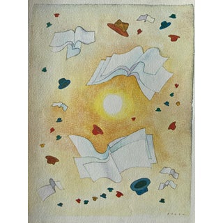 Jean-Michel Folon, L'envol, Etching For Sale