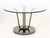 Metal 1970s Renato Zevi Attr. Glass and Chrome Circular Table For Sale - Image 7 of 7