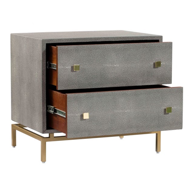 2020s Pesce Shagreen Nightstand For Sale - Image 5 of 9