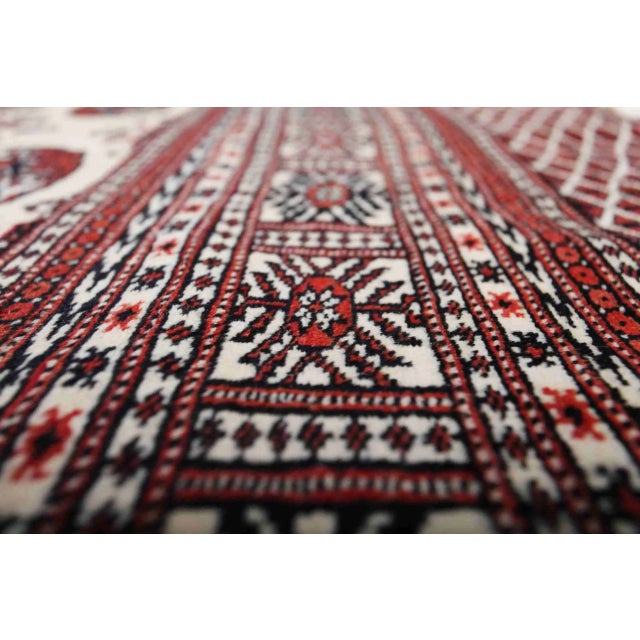 2000 - 2009 Pakistani Bukhara Rug in Cotton and Wool For Sale - Image 5 of 7