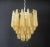 Vintage Italian Murano Glass Ceiling Lamp with 41 Amber Glass Petals, 1981 For Sale - Image 6 of 18