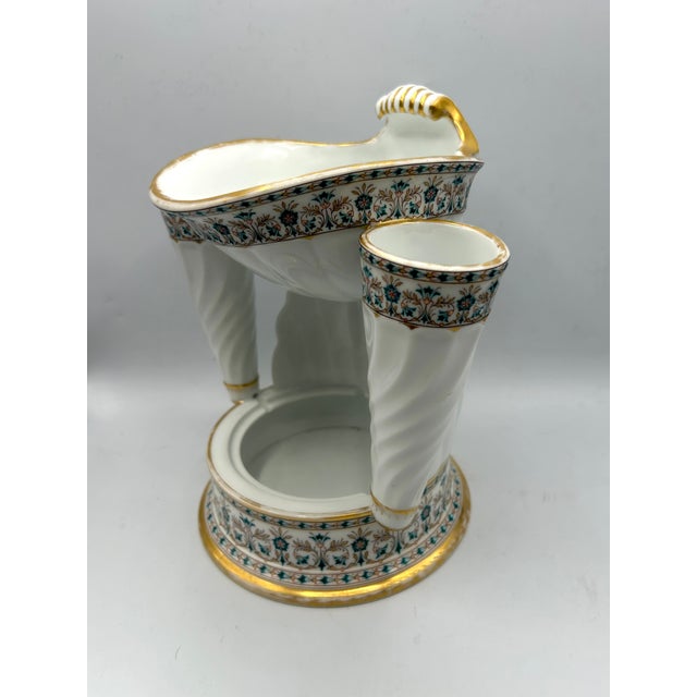 Late 19th Century Late 19th Century Late Victorian Cray’s Patent Porcelain Washstand Soap, Sponge & Brush For Sale - Image 5 of 16