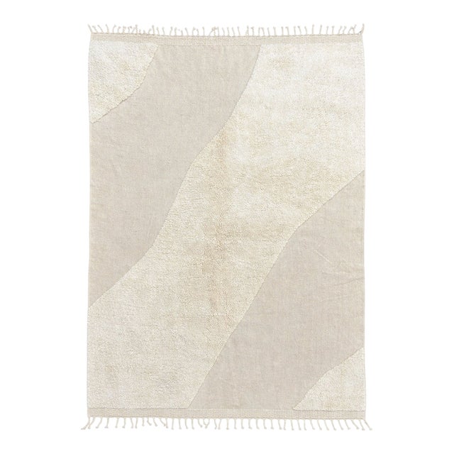 Modern Moroccan Beni Ouarain Wool Rug For Sale