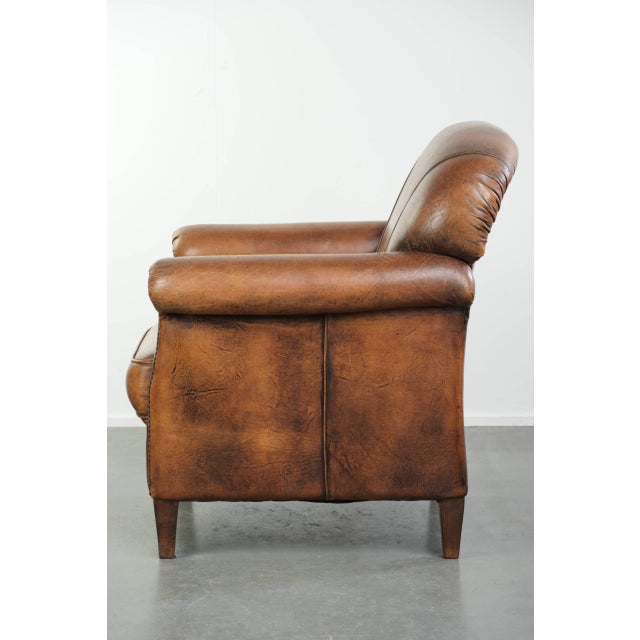 Club Chair in Sheepskin Leather For Sale - Image 5 of 14