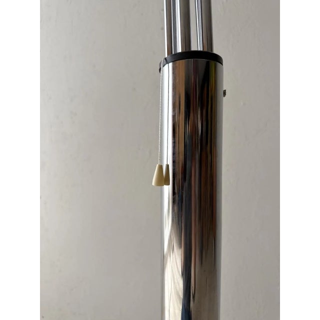 Vintage 5-Arm Arc Lamp in Chrome and Marble, 1970s For Sale - Image 6 of 13