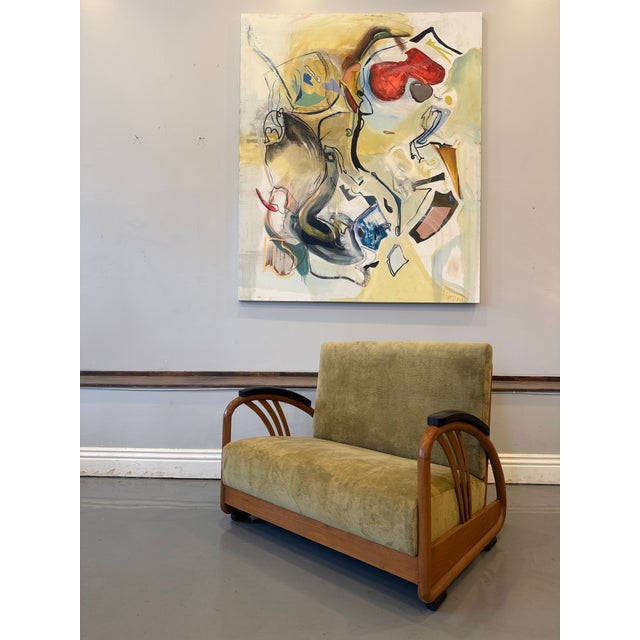 1930s Art Deco Loveseat & Pair of Chairs For Sale - Image 9 of 18