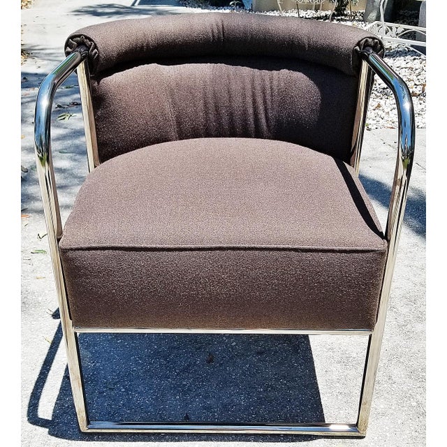 Postmodern 1990s Ralph Lauren Mercer Club Chairs, a Pair For Sale - Image 3 of 10