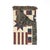 This Americana star woven throw blanket features vintage quilt-inspired patchwork, stars, and stripes in muted navy,...