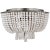 Jacqueline Flush Mount in Burnished Silver Leaf with White Acrylic Designer: AERIN Mounting: Flush Shade Detail: White...