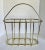 Brass Vintage Postmodern Gold Brass Oval Magazine Rack For Sale - Image 8 of 8