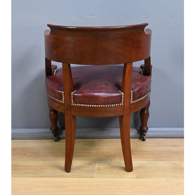 Early 19th Century Restoration Mahogany Office Chair For Sale - Image 16 of 18