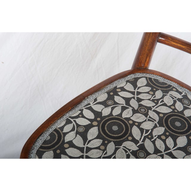 Art Nouveau Bentwood Dining Chair with Upholstery by Josef Hoffmann For Sale - Image 10 of 13
