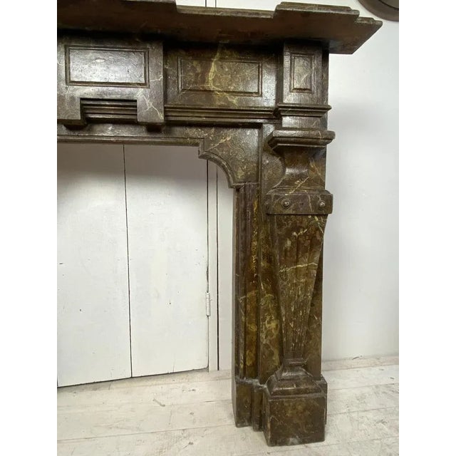 1920s Antique Wooden Fireplace Mantle, 1900s For Sale - Image 5 of 18