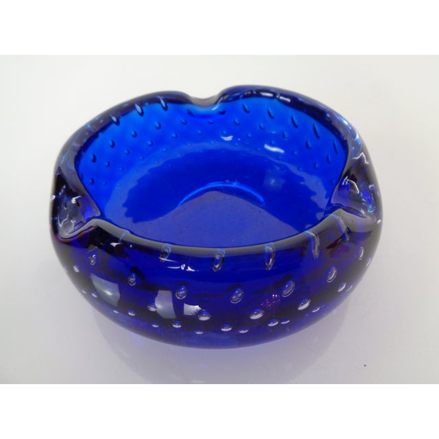 Blue Sommerso Murano Glass Bowl, Italy, 1960s For Sale - Image 9 of 15