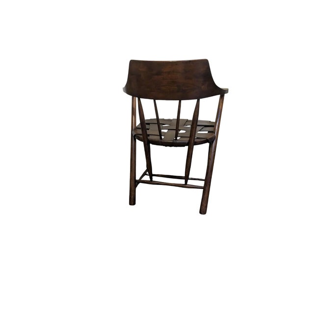 Black 1950s Likely Wharton Esherik Captain's Chair For Sale - Image 8 of 9