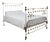 Antique Victorian Brass and Iron King Size Bed, 1800s For Sale