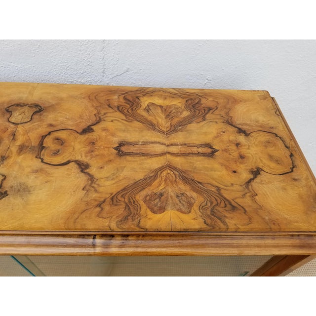 Italian Pier Luigi Colli For Fratelli Burl Wood Drinks Bar Cabinet