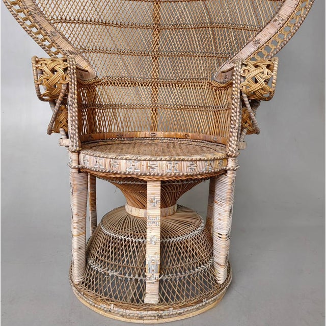 Emmanuelle Peacock Armchair, 1970s For Sale - Image 9 of 11