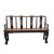 Late 19th Century Antique Hand-Carved Solid Elmwood Bench for Mudroom, Entry or Bedroom For Sale - Image 5 of 11