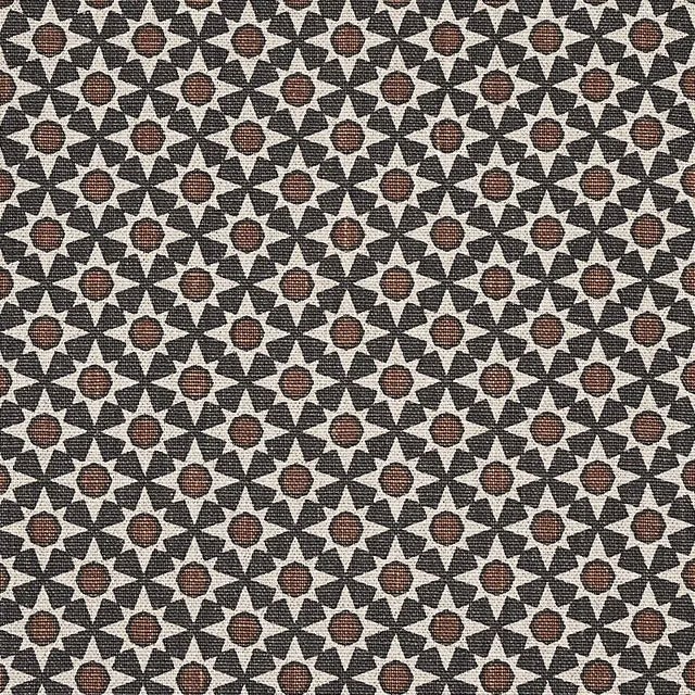 Contemporary Schumacher Serendipity Fabric in Cinder & Caramel For Sale - Image 3 of 3