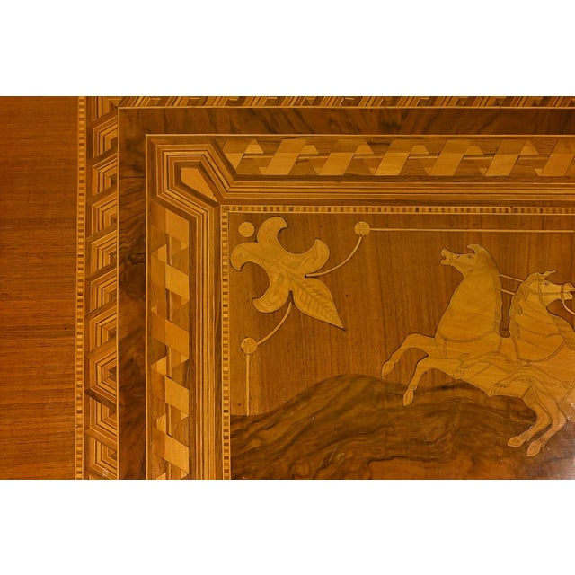 Brown Coffee Table in Cherry and Walnut For Sale - Image 8 of 18